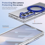 Ultramarinelife Ice Cooling Galaxy Z Fold7 Case 360 Swivel Magnet Ring Stand Camera Protection