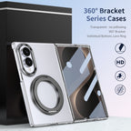 Ultramarinelife Ice Cooling Galaxy Z Fold8 Wide Case 360 Swivel Magnet Ring Stand No Yellowing