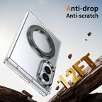 Ultramarinelife Ice Cooling Galaxy Z Fold8 Wide Case 360 Swivel Magnet Ring Stand Anti-Drop 12FT