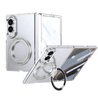 Ultramarinelife Ice Cooling Galaxy Z Fold8 Wide Case 360 Swivel Magnet Ring Stand Silver Color