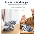 Ultramarinelife Ice Cooling Galaxy Z Fold8 Wide Case 360 Swivel Magnet Ring Stand Solid Horizontal and Vertical