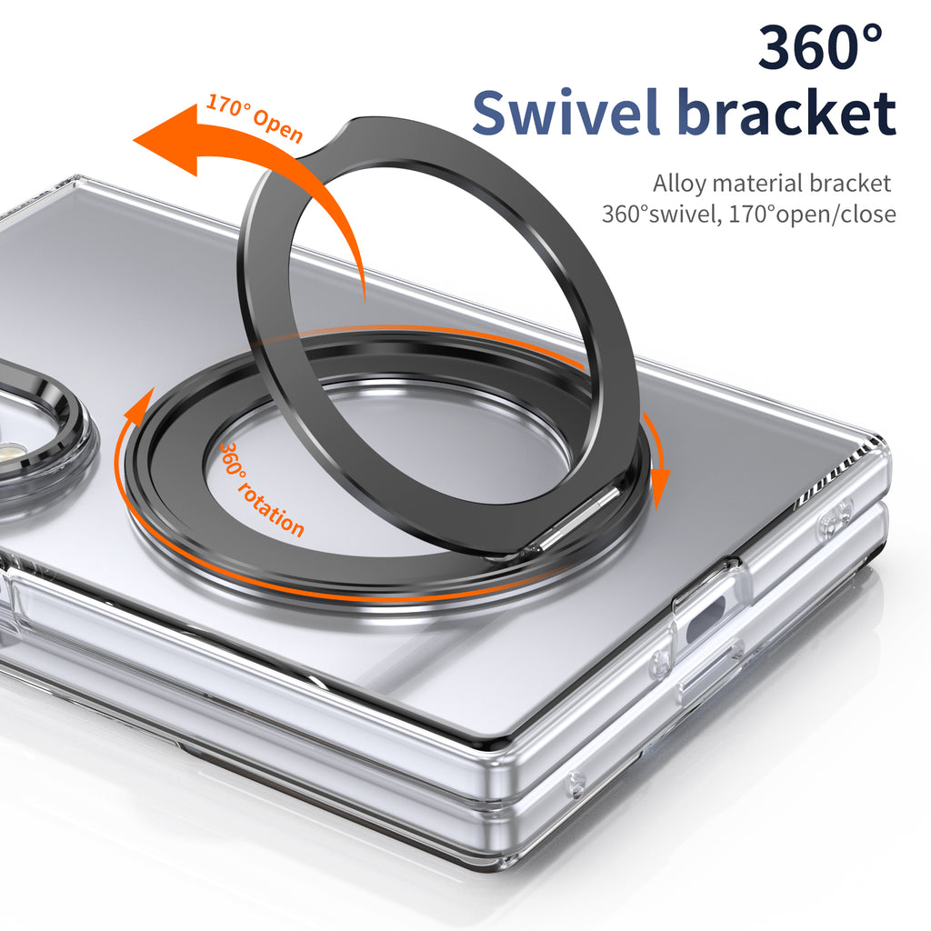 Ultramarinelife Ice Cooling Galaxy Z Fold8 Wide Case 360 Swivel Magnet Ring Stand Alloy Material