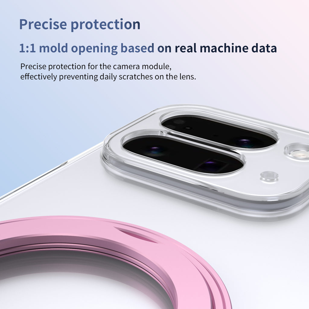 Ultramarinelife Ice Cooling Google Pixel 10 Pro Fold Case 360 Swivel Magnet Ring Stand Precise Protection