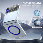 Ultramarinelife Ice Sense Magsafe Galaxy Z Flip3 Case Transparent No Yellow