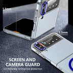 Ultramarinelife Ice Sense Magsafe Galaxy Z Flip3 Case Transparent Screen and Camera Guard