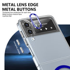 Ultramarinelife Ice Sense Magsafe Galaxy Z Flip3 Case Transparent with Metal Lens