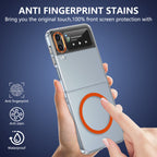 Ultramarinelife Ice Sense Magsafe Galaxy Z Flip4 Case Transparent Anti fingerprint stains