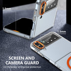 Ultramarinelife Ice Sense Magsafe Galaxy Z Flip4 Case Transparent Screen and Camera Protection