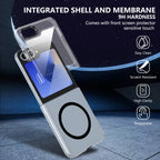 Ultramarinelife Ice Sense Magsafe Galaxy Z Flip5 Case Transparent with Front Screen Protector