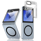 Ultramarinelife Ice Sense Magsafe Galaxy Z Flip5 Case Transparent Black Color