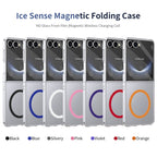 Ultramarinelife Ice Sense Magsafe Galaxy Z Flip7 Case Transparent 7 Colors