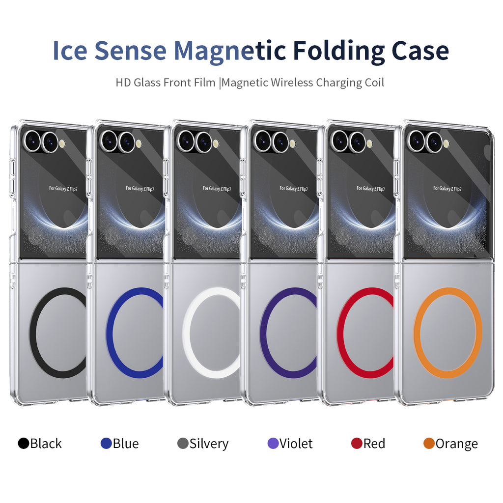 Ultramarinelife Ice Sense Magsafe Galaxy Z Flip8 Case Transparent 7 Colors Available