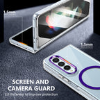 Ultramarinelife Ice Sense Magsafe Galaxy Z Fold3 Case Transparent Screen and Camera Guard