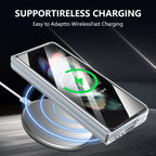 Ultramarinelife Ice Sense Magsafe Galaxy Z Fold3 Case Transparent Wireless Charging
