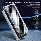 Ultramarinelife Ice Sense Magsafe Galaxy Z Fold3 Case Transparent 9H Hardness Glass Screen Protector