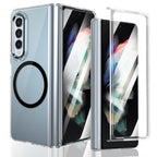 Ultramarinelife Ice Sense Magsafe Galaxy Z Fold3 Case Transparent Black Color