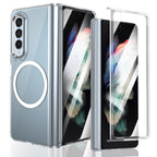 Ultramarinelife Ice Sense Magsafe Galaxy Z Fold3 Case Transparent White Color