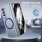 Ultramarinelife Ice Sense Magsafe Galaxy Z Fold3 Case Transparent Never Yellow