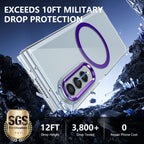 Ultramarinelife Ice Sense Magsafe Galaxy Z Fold3 Case Transparent Drop Protection 12FT