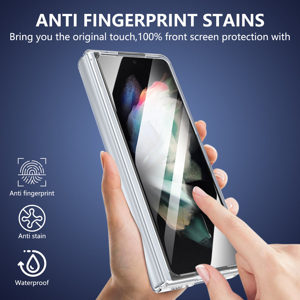 Ultramarinelife Ice Sense Magsafe Galaxy Z Fold3 Case Transparent Anti Fingerprint
