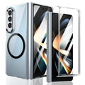 Ultramarinelife Ice Sense Magsafe Galaxy Z Fold4 Case Transparent Black Color