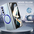 Ultramarinelife Ice Sense Magsafe Galaxy Z Fold4 Case Transparent Never Yellow