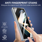 Ultramarinelife Ice Sense Magsafe Galaxy Z Fold4 Case Transparent Anti Fingerprint