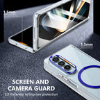 Ultramarinelife Ice Sense Magsafe Galaxy Z Fold4 Case Transparent Screen and Camera Guard