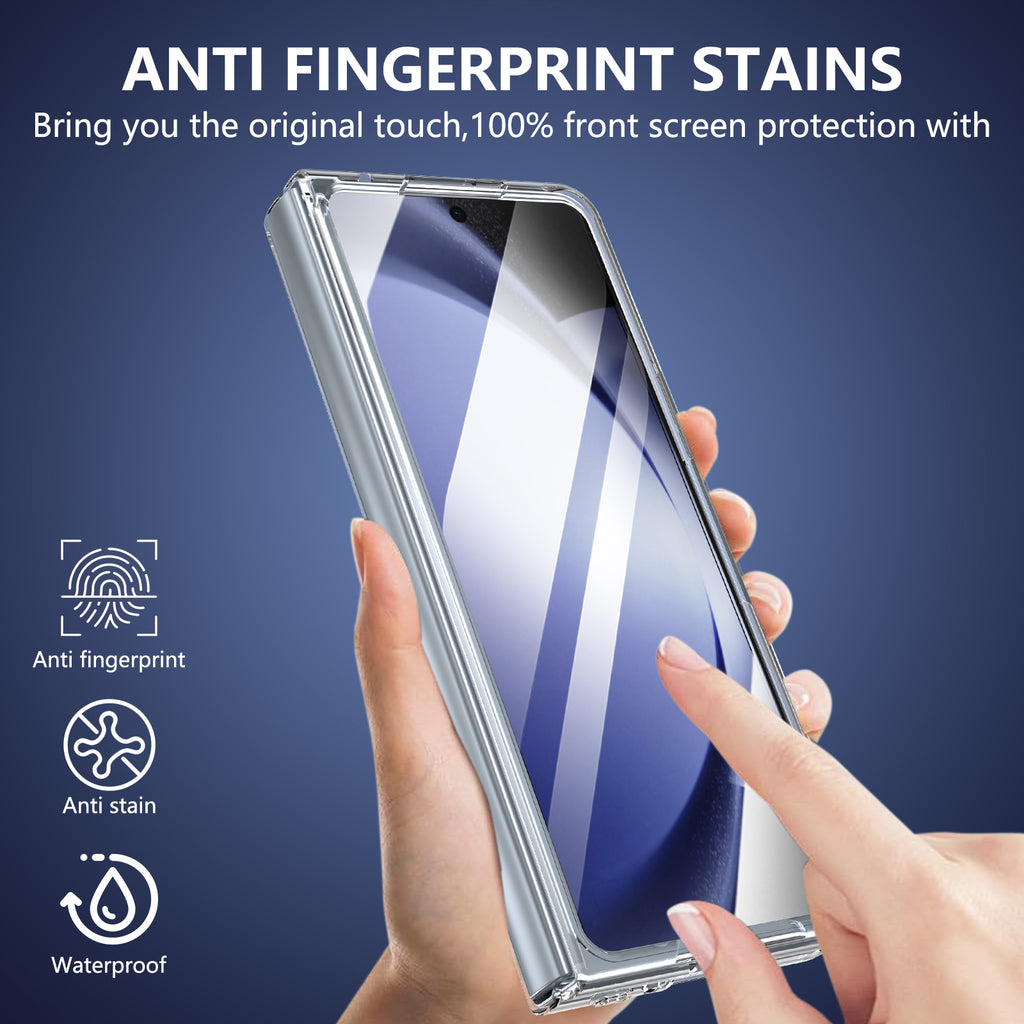Ultramarinelife Ice Sense Magsafe Galaxy Z Fold5 Case Transparent Anti Fingerprint