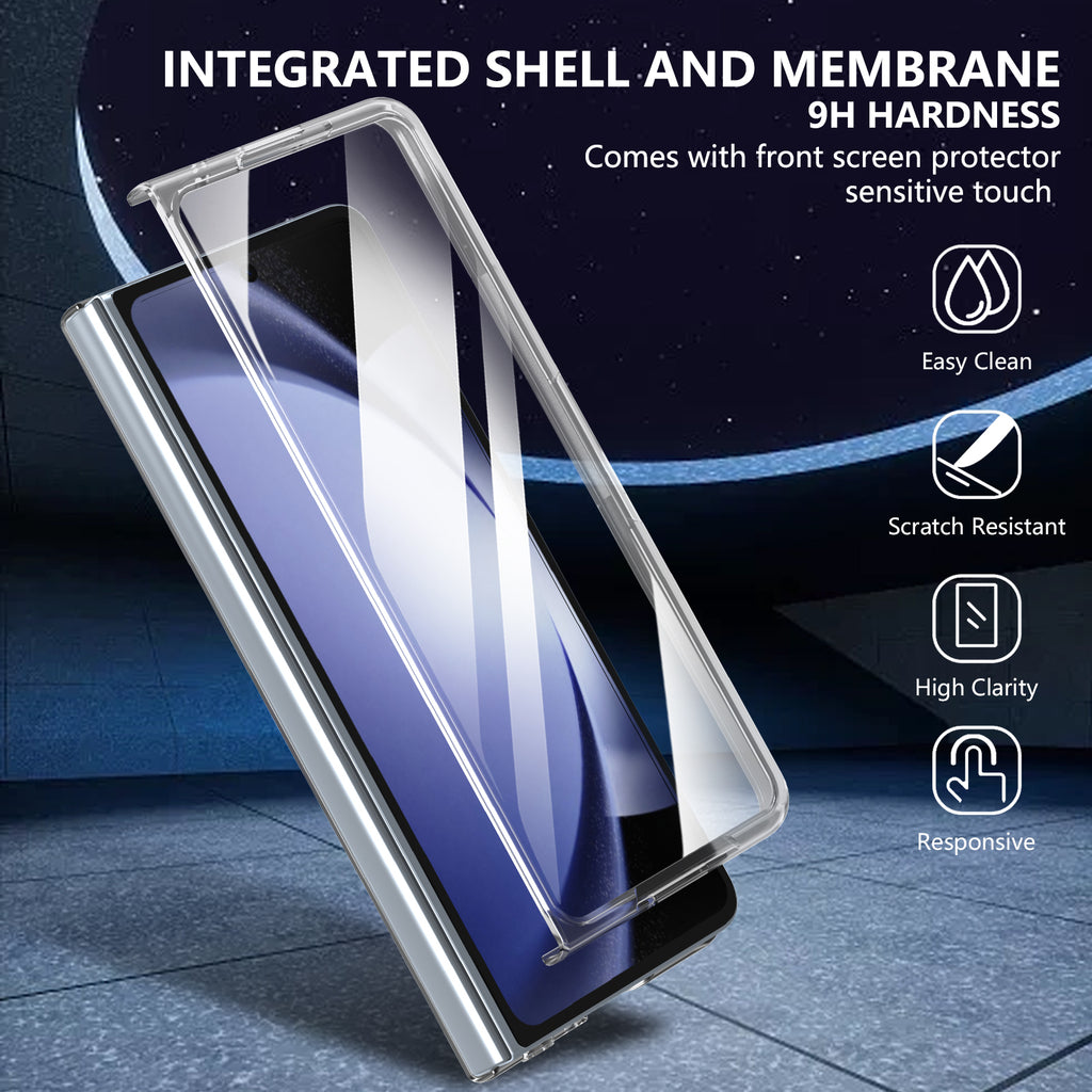 Ultramarinelife Ice Sense Magsafe Galaxy Z Fold5 Case Transparent 9H Hardness Screen Protector