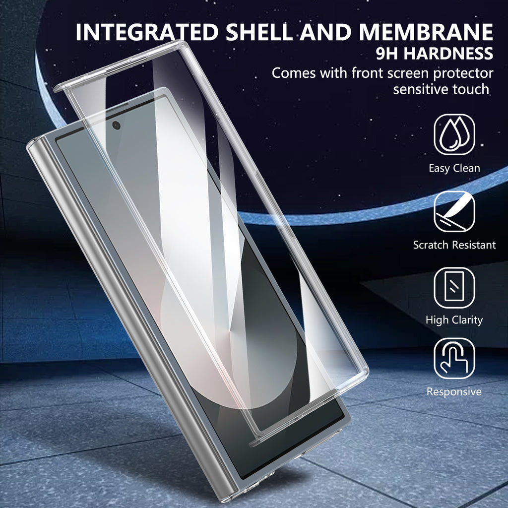 Ultramarinelife Ice Sense Magsafe Galaxy Z Fold6 Case Transparent 9H Hardness Screen Protector