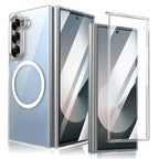 Ultramarinelife Ice Sense Magsafe Galaxy Z Fold6 Case Transparent White Color