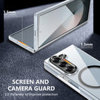 Ultramarinelife Ice Sense Magsafe Galaxy Z Fold6 Case Transparent Sceen and Camera Guard