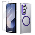 Ultramarinelife Ice Sense Magsafe Galaxy Z Fold7 Case Transparent Purple Color