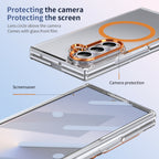 Ultramarinelife Ice Sense Magsafe Galaxy Z Fold7 Case Transparent Camera and Lens Protection