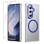 Ultramarinelife Ice Sense Magsafe Galaxy Z Fold8 Case Transparent Blue Color