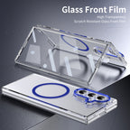 Ultramarinelife Ice Sense Magsafe Galaxy Z Fold8 Case Transparent Glass Front Film
