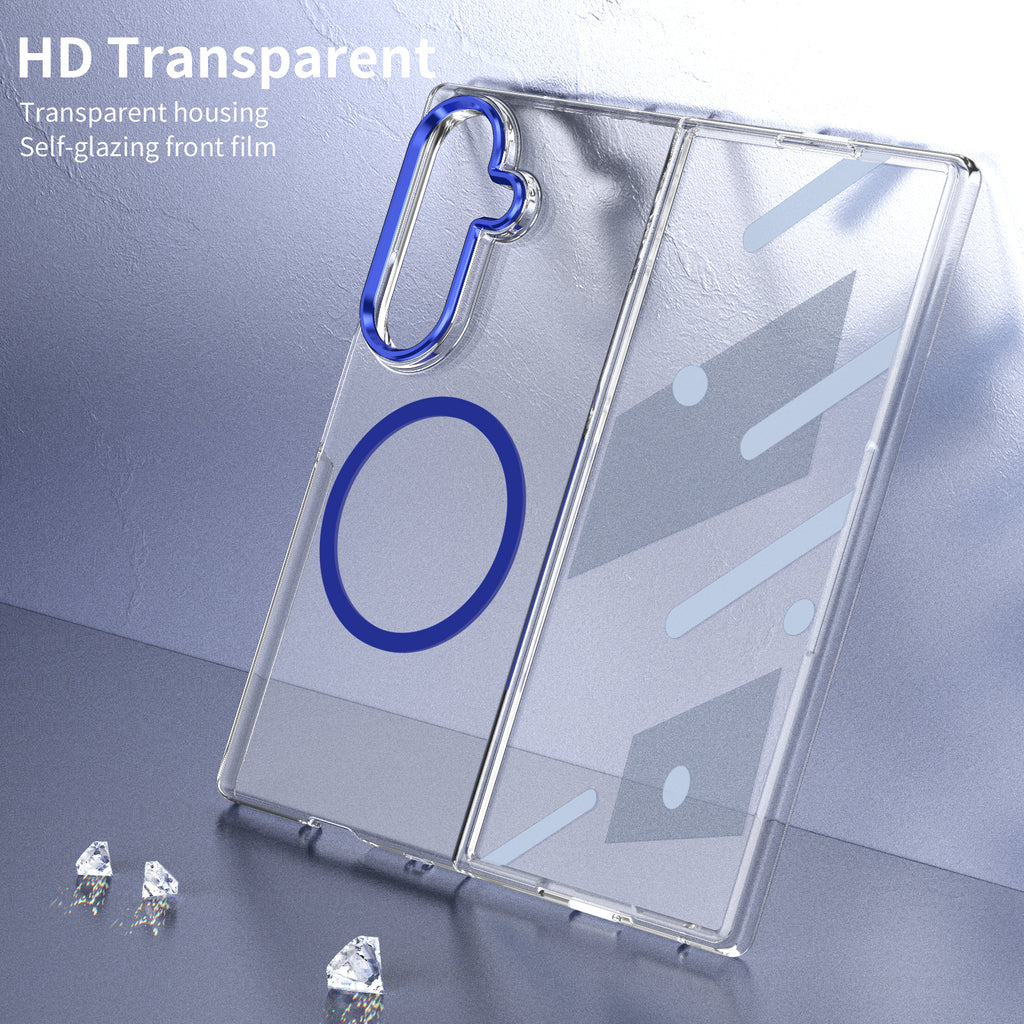 Ultramarinelife Ice Sense Magsafe Galaxy Z Fold8 Case Transparent HD Self-glazing
