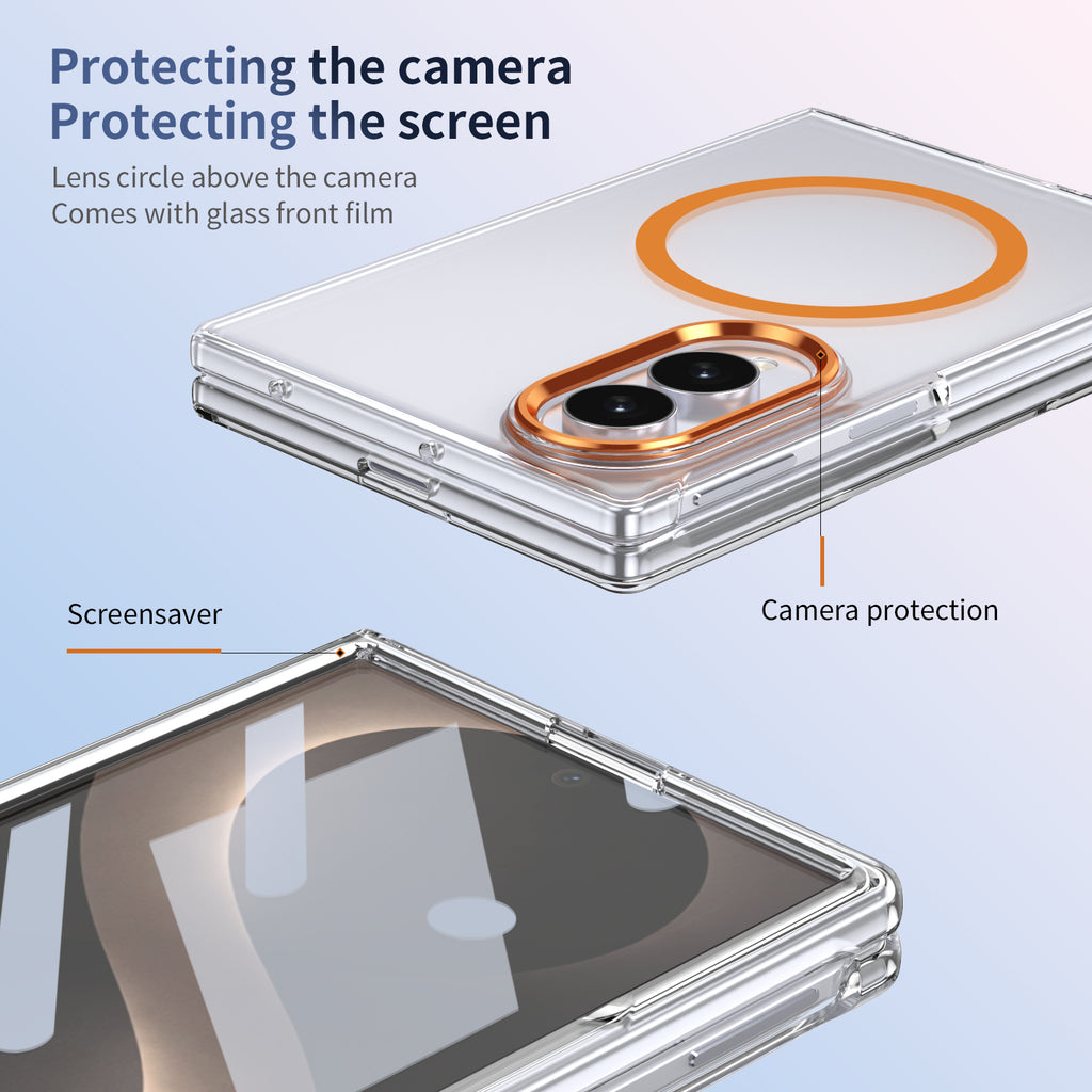 Ultramarinelife Ice Sense Magsafe Galaxy Z Fold8 Wide Case Transparent Camera Protection