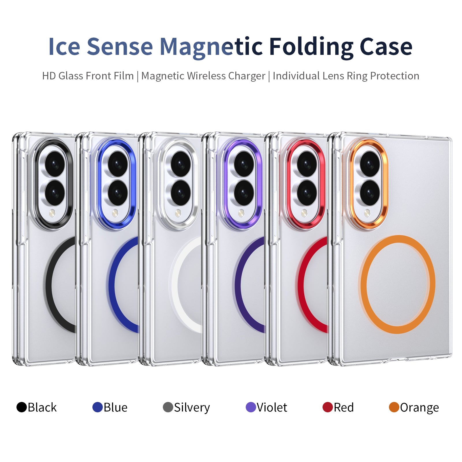 Ultramarinelife Ice Sense Magsafe Galaxy Z Fold8 Wide Case Transparent 7 Colors Availble