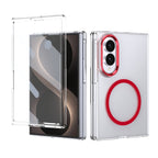 Ultramarinelife Ice Sense Magsafe Galaxy Z Fold8 Wide Case Transparent Red Color