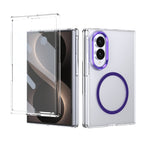 Ultramarinelife Ice Sense Magsafe Galaxy Z Fold8 Wide Case Transparent Purple Color