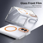 Ultramarinelife Ice Sense Magsafe Galaxy Z Fold8 Wide Case Transparent  Glass Front Film