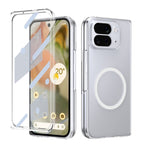 Ultramarinelife Ice Sense Magsafe Google Pixel 10 Pro Fold Case Transparent White Color