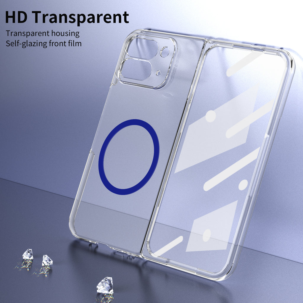 Ultramarinelife Ice Sense Magsafe Google Pixel 10 Pro Fold Case Transparent HD Self-glazing