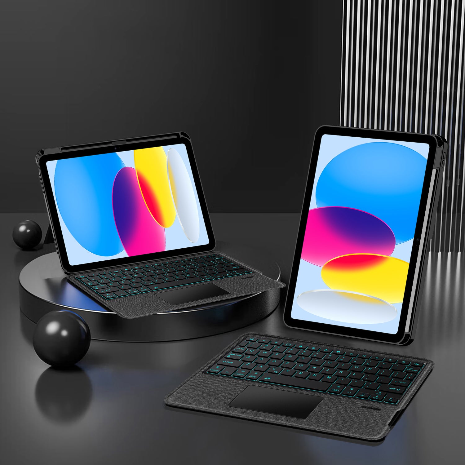 Intelligent Touch Stand iPad 10 Magic Keyboard Case Horizontal and Verfical