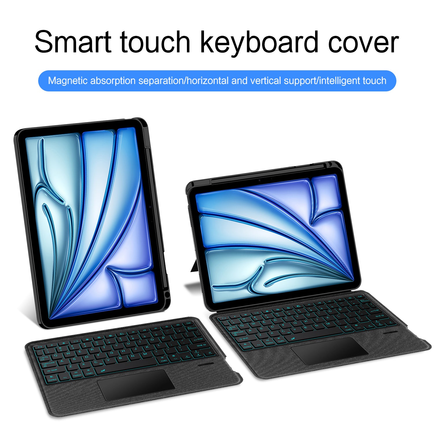 Intelligent Touch Stand iPad Air 6 11-inch Magic Keyboard Case Smart