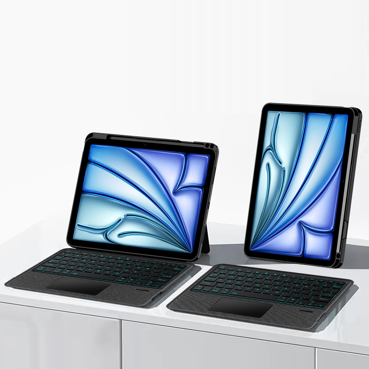 Intelligent Touch Stand iPad Air 6 11-inch Magic Keyboard Case Vertical and Horizontal Stand