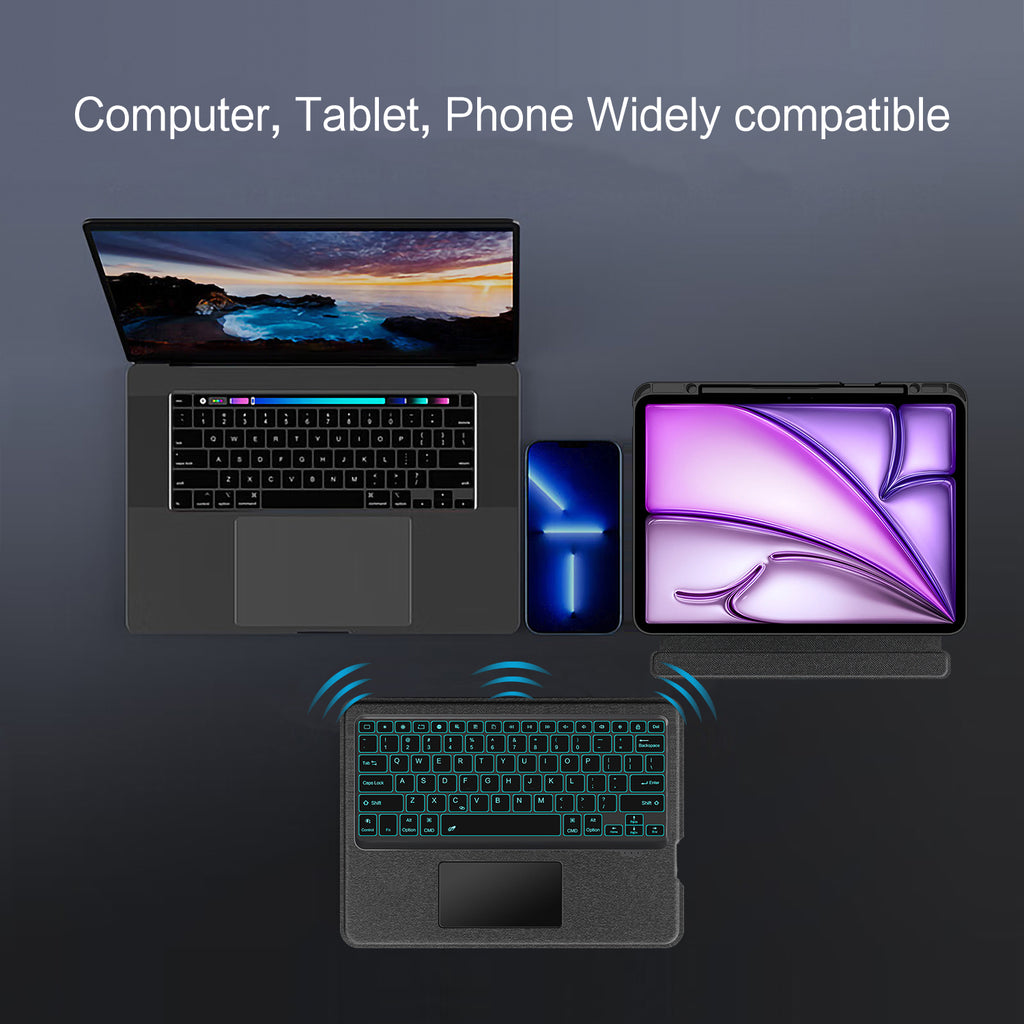 Intelligent Touch Stand iPad Air 6 13-inch Magic Keyboard Case Tablet and Phone Widely Compatible