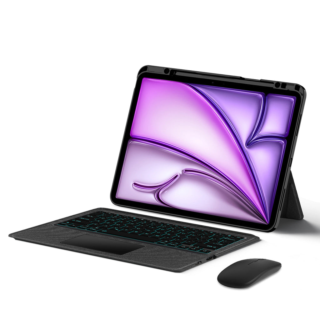 intelligent-touch-stand-ipad-air-8-13-inch-magic-keyboard-case Detachable Stand with Mouse
